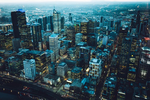 Urban City Skyline At Dusk — city wallpaper, 5K+