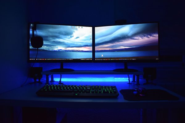 Dual Monitor Gaming Setup — games wallpaper, 5K+