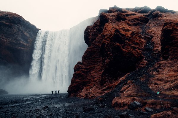 Majestic Iceland Waterfall — nature wallpaper, 5K+